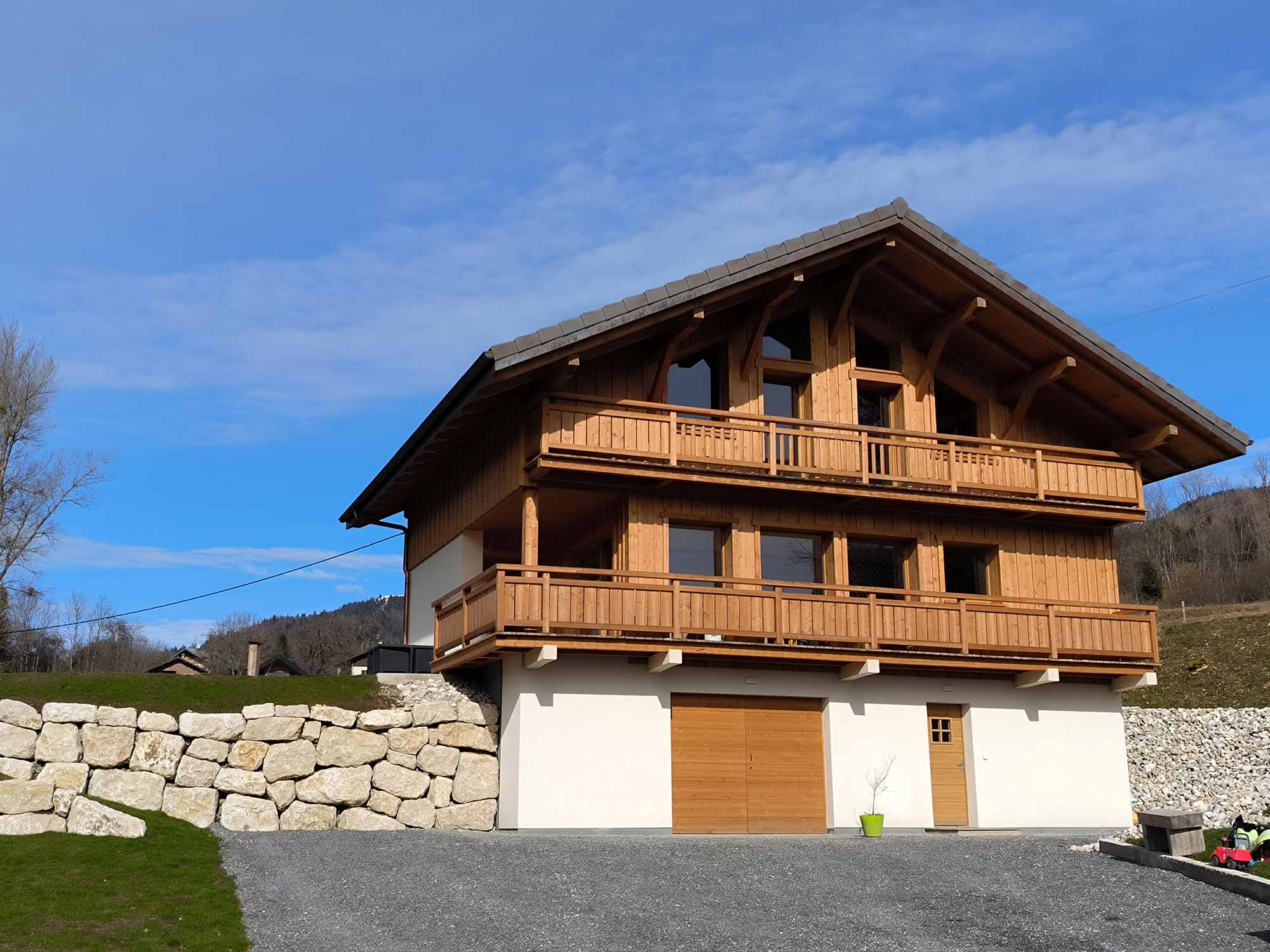 Photo d'une maison en ossature bois